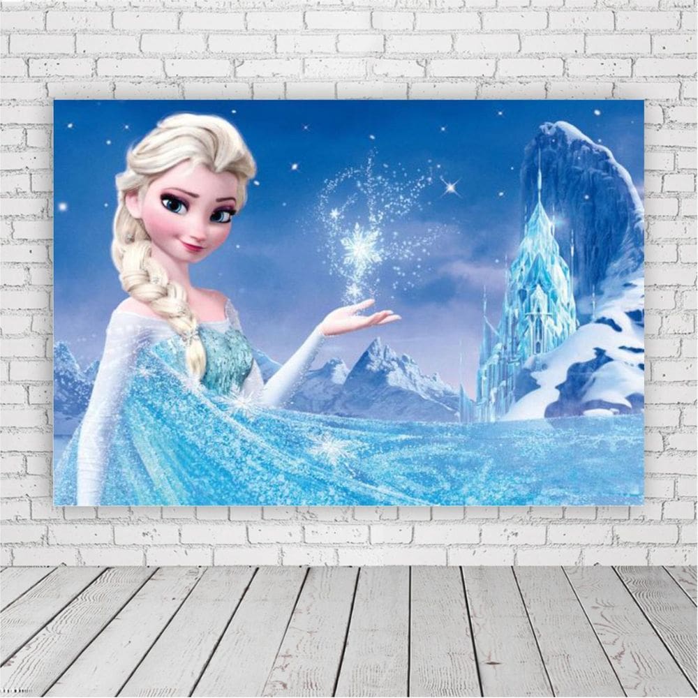 Painel Retangular Frozen 1,5X1,0M Lona Fosca