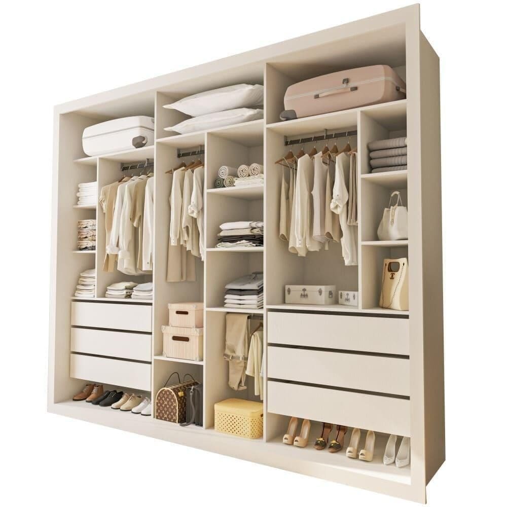 Closet Itália Com 6 Gavetas MinastexBranco