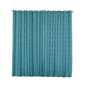 Cortina Jacquard 5,00x2,50 Para Varão Simples Azul Marinho