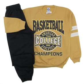 Conjunto Juvenil Moletom Flanelado Estampa Basketbal Inverno