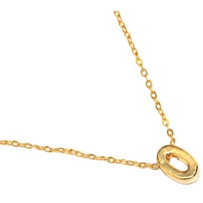Colar Cordão Inicial Letra O Lembrancinha Folheado 18k