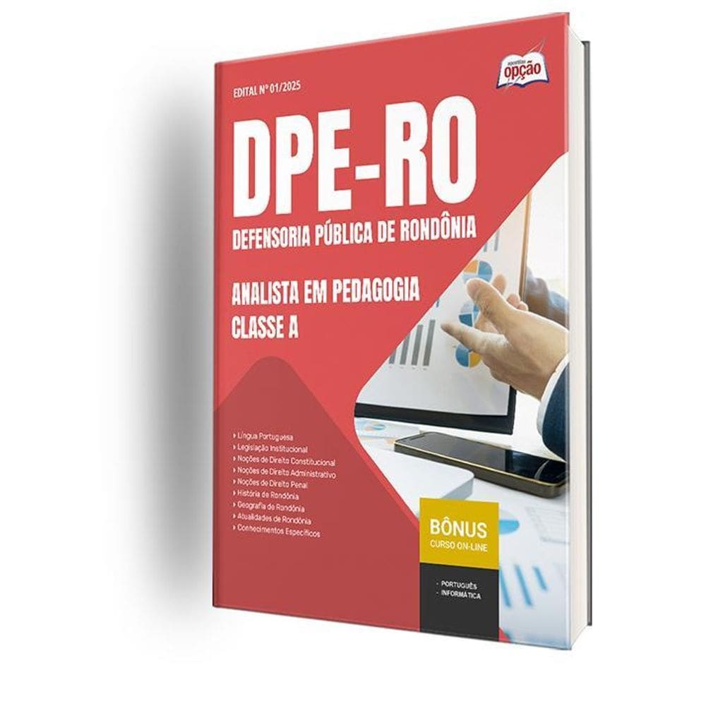 Apostila Dpe Ro 2025 - Analista Em Pedagogia - Classe A