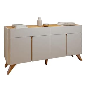 Buffet Aros 4 Portas Mavaular Off White Naturalle