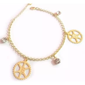 Pulseira Engenharia Mecânica Oficina Carro Folheado Ouro 18k