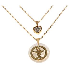 Colar Cordão Duplo Farmácia Folheado Ouro 18k