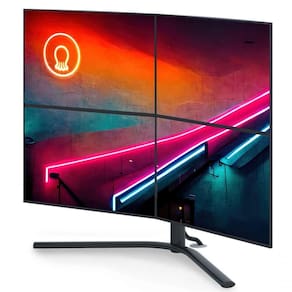 Suporte De Mesa Para 4 Monitores Até 24 Octoo Clipway-4 Preto