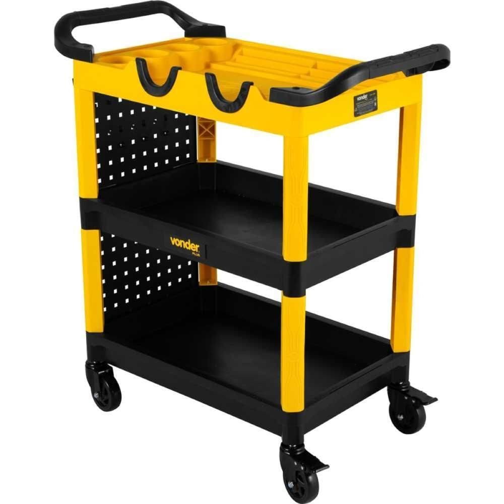 Carro Ferramentas 3 Bandejas Detalhamento Auto Vonder Plus