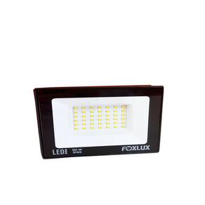 Refletor Led 50W 3000K Preto Bivolt Foxlux