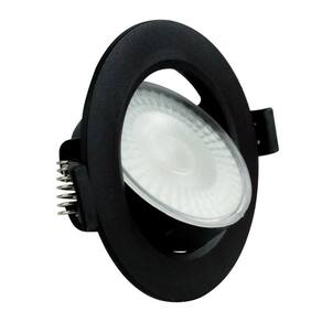 Kit 2 Spot Led 7w Redondo 6500k Preto Bivolt Foxlux