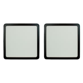 Kit 2 Painel de LED 24 W 4000k Quad Sobrepor Preto Foxlux