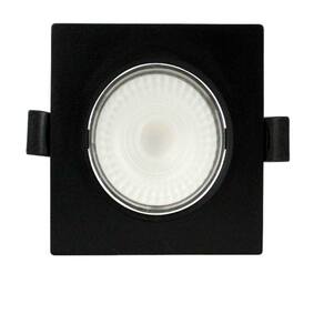 Kit 10 Spot Led 7w Quadrado 6500k Preto Bivolt Foxlux