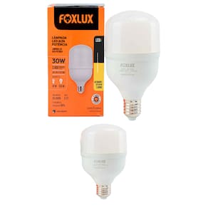 Kit 2 Lâmpada Led Alta Potência 30w 3000k E-27 Bivolt Foxlux