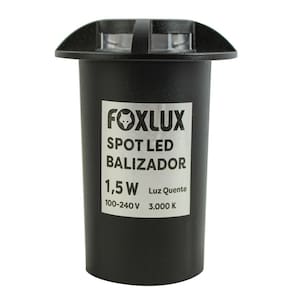 Kit 10 Spot Led Baliza 1,5w PT 3000k 2 Fachos Foxlux