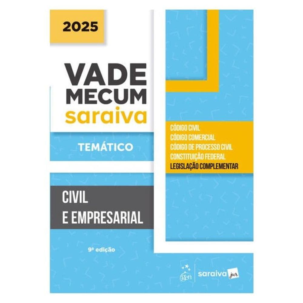 Vade Mecum Civil E Empresarial - Temático - 9ª Edição 2025