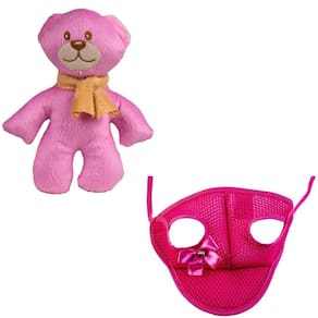 Kit Boné E Pelúcia Ursinho Para Cães E Gatos - Gg
