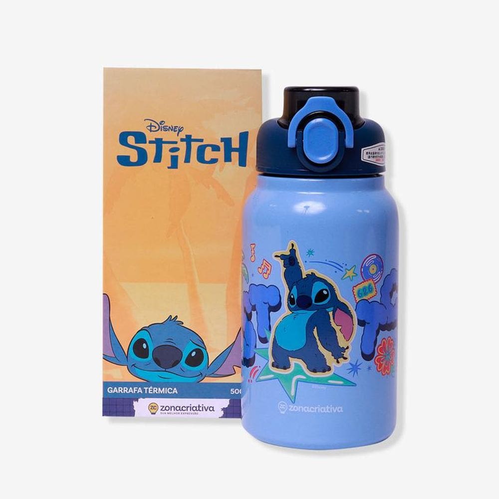 Garrafa Jupiter 500Ml Stitch Térmica Zc