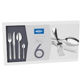 Faqueiro Bellagio com 24 Peças em Aço Inox Brinox