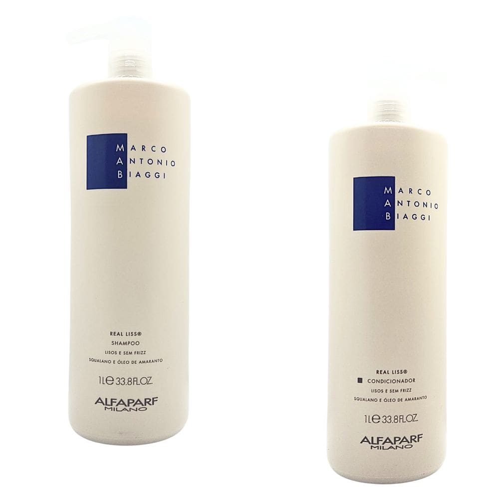 Shampoo e Cond Mab Real Liss 1000ml - Manutenção de Lisos