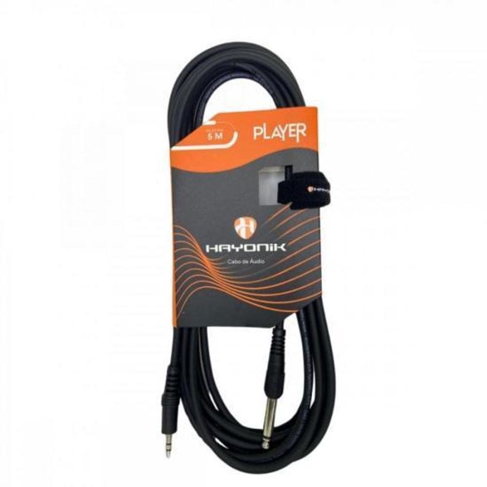 Cabo De Audio Player P2 X P10 5M Preto Hayonik
