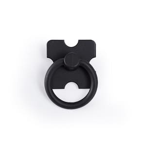 Kit 4 Puxadores Argola Preto + 6 Dobradiças Mexicana