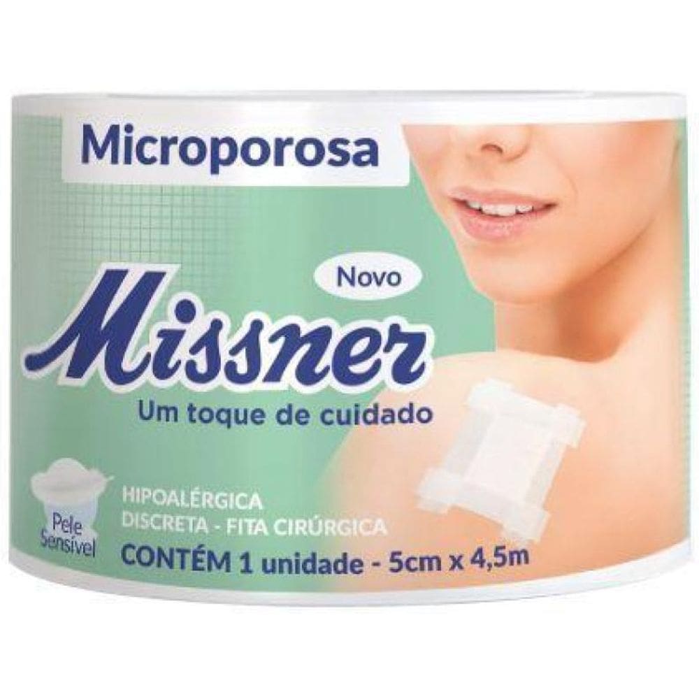 Fita Microporosa 5,0 Cm X 4,5M Bege Missner