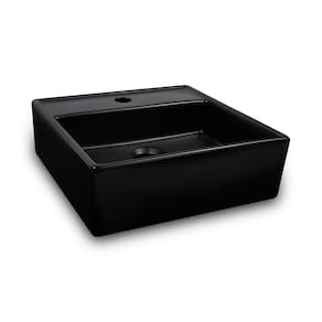 Cuba de Apoio para Banheiro Quadrada 38 X 38 PT Fosco MP5508 - Manplex