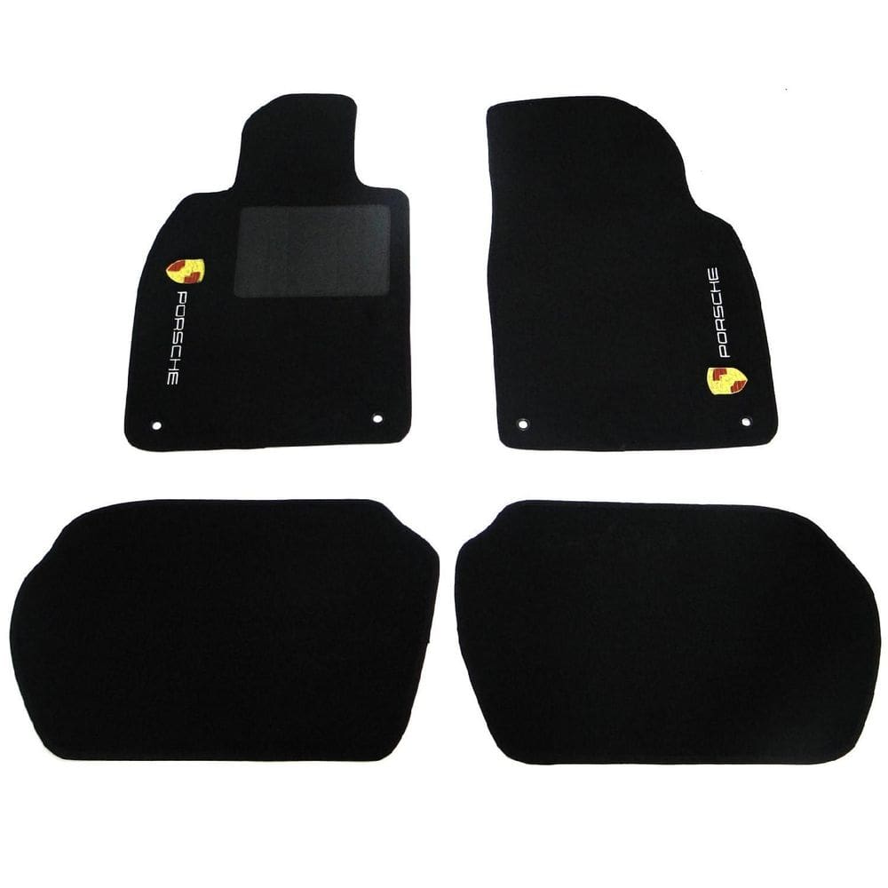 Tapete Automotivo Porsche Carpete Luxo Preto 11mm - Tapecars