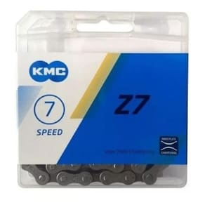 Corrente Bicicleta Kmc 8V X8 Pretaicinza 116 Elos