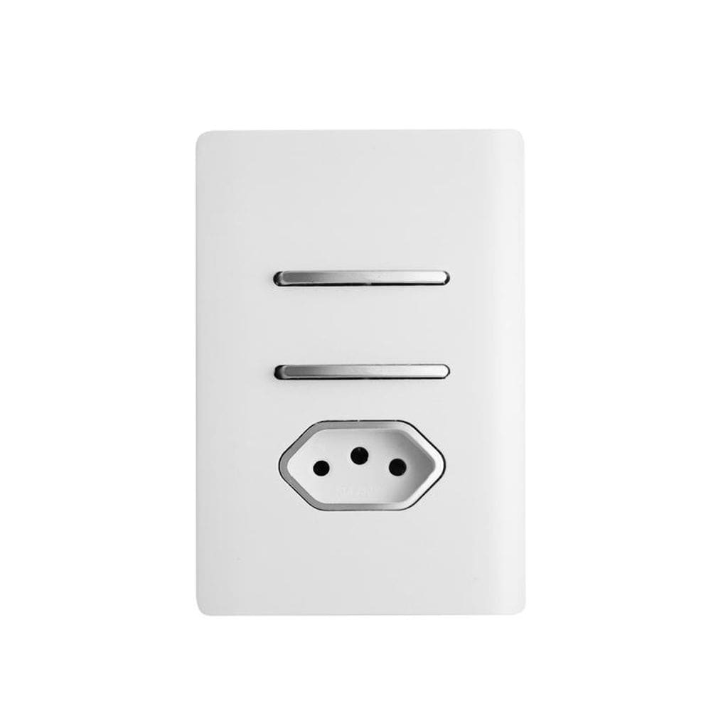 Interruptores Paralelos mais Tomada 10A - Novara Dicompel