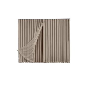 Cortina Blackout Com Voil 4,00X2,70 Para Trilho Duplo