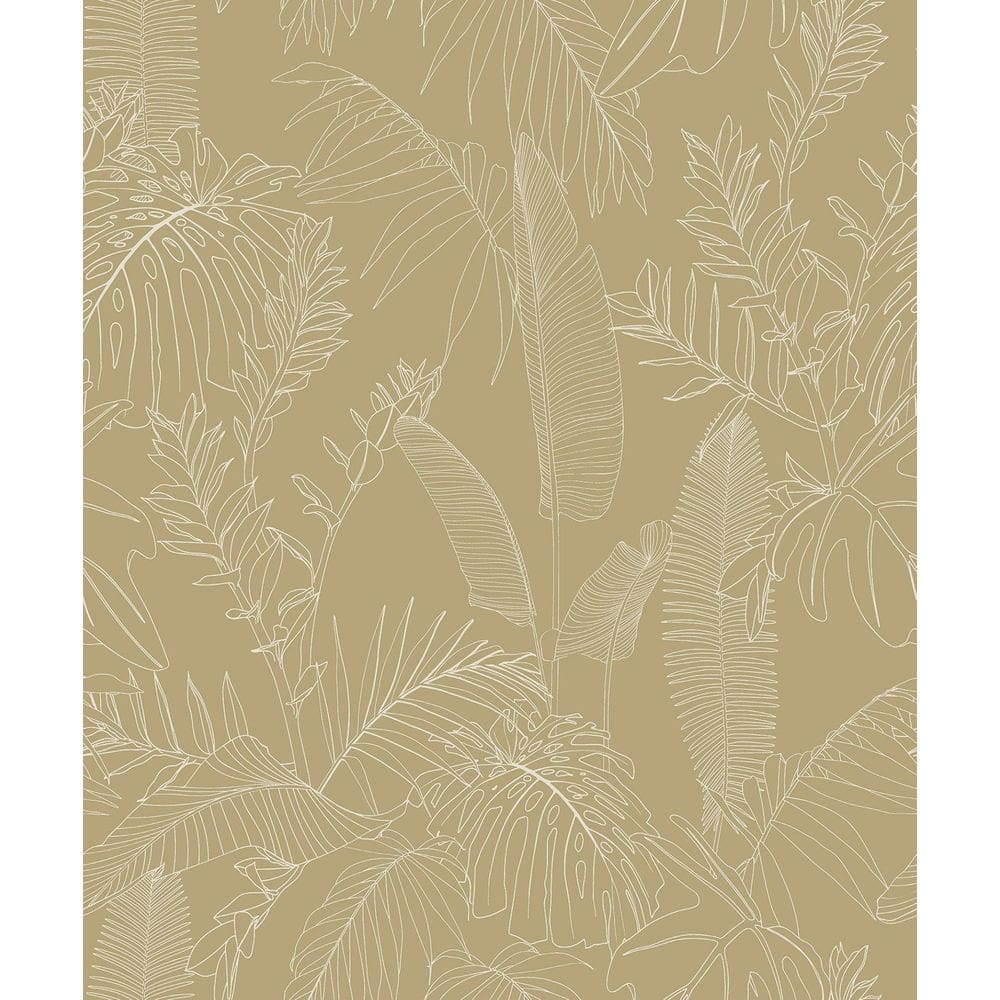 Papel De Parede Icon Folhagem Bege A69302