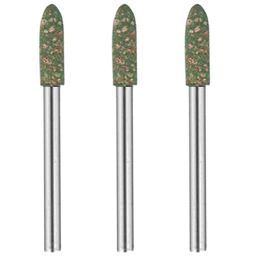 Kit 3 Ponta Montada 5Mm Cônica Borracha Gergelim Retifica