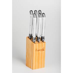 Conjunto De 6 Facas Laguiole La Tour Luxo - Branco