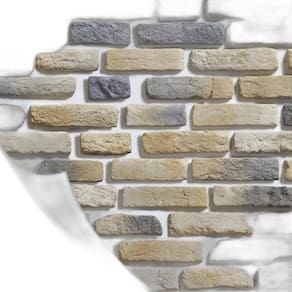 Papel De Parede Pedra Tijolinho Manchado 0,57 X 3M