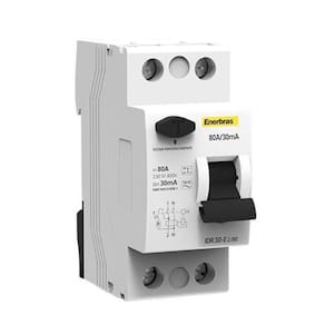 Interruptor Diferencial Residual Bipolar 80A/30Ma - Enerbras