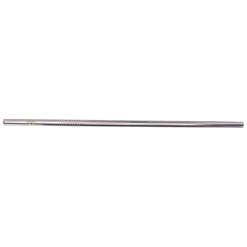 Kit Canudo Metal Com Limpador - Prata