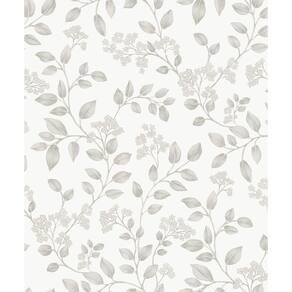 Papel De Parede Icon Folhagem Cinza Ic3006