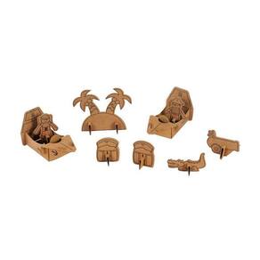 Kit De Montar E Pintar Piratas Em Papelão - Eu Amo Papelão