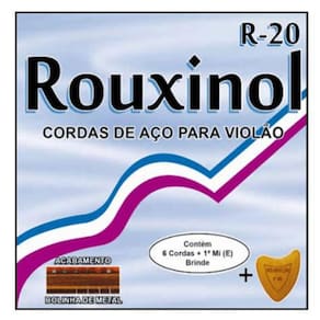 Encordoamento Corda Aço Violao R20 Rouxinol Bolinas De Metal
