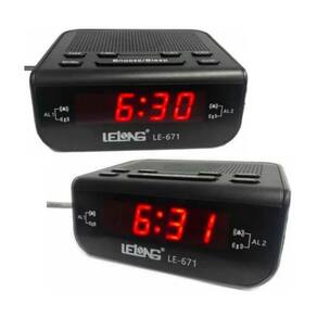 Radio Despertador Digital Bluetooth Led Relogio Lelong