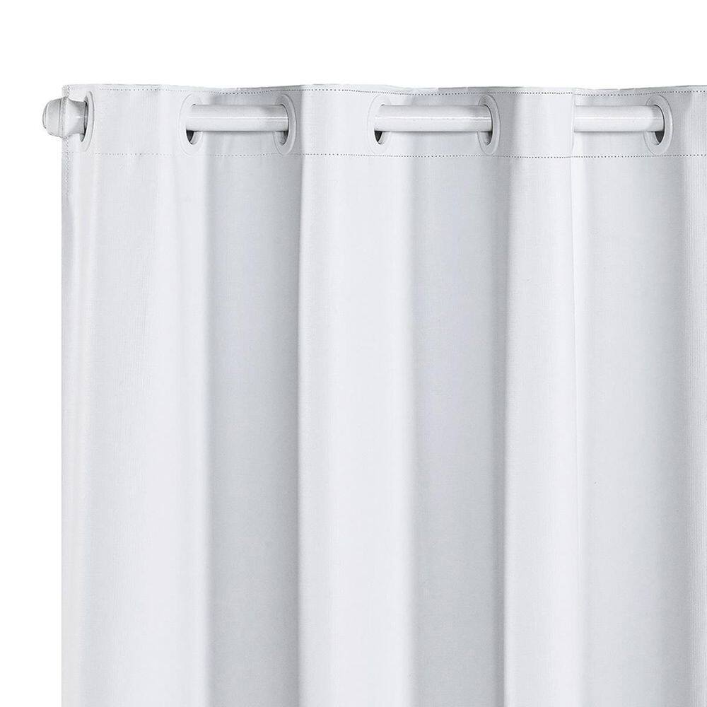Cortina Folha Blackout Pvc 1,40M X 1,60M Uma Parte Branco