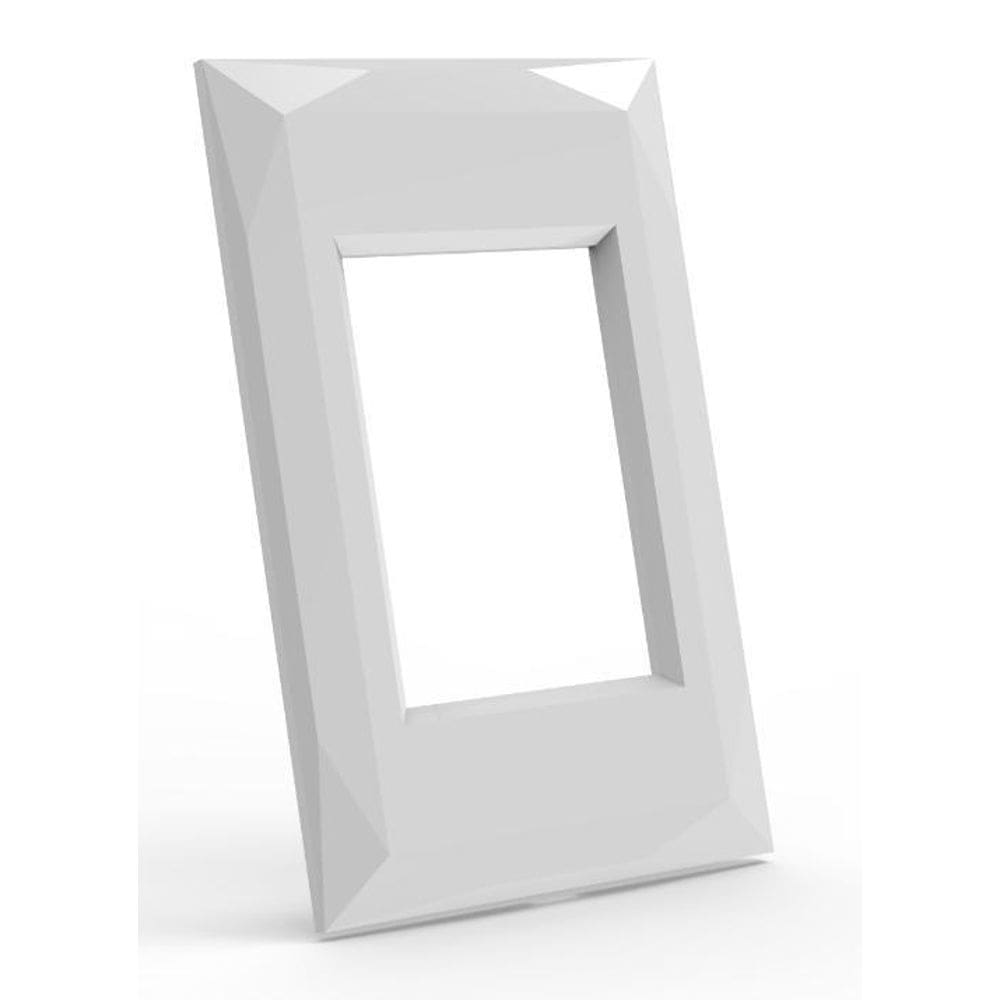 Placa Para 3 Modulos Com Suporte 4X2 - Doha Branco