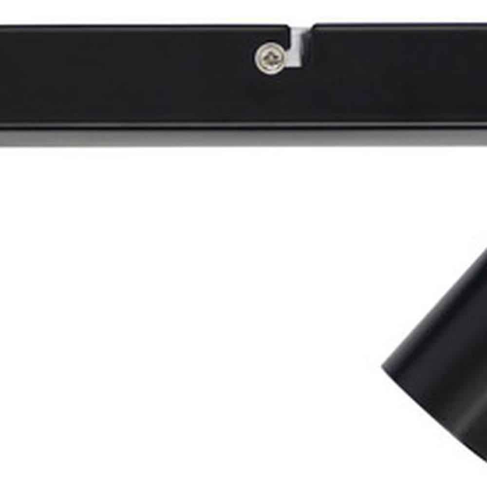 Spot De Sobrepor Preto Fosco Retangular 2 Lampadas 50W Ip20