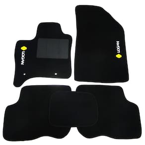 Tapete Automotivo Logan Carpete Luxo Preto 11mm PVC