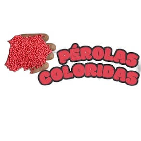 Pérolas De Eps Bolinhas De Isopor Coloridas 1 Vermelha