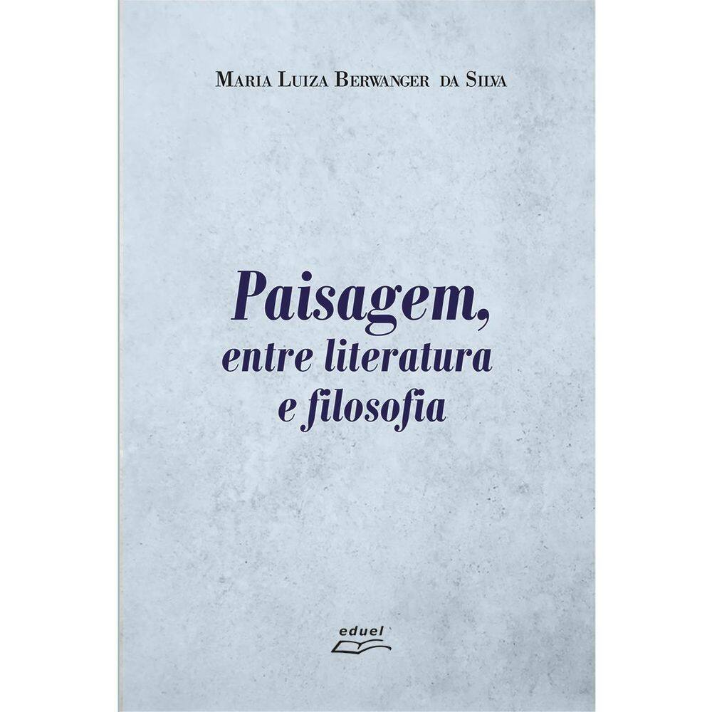 Livro Paisagem, Entre Literatura E Filosofia