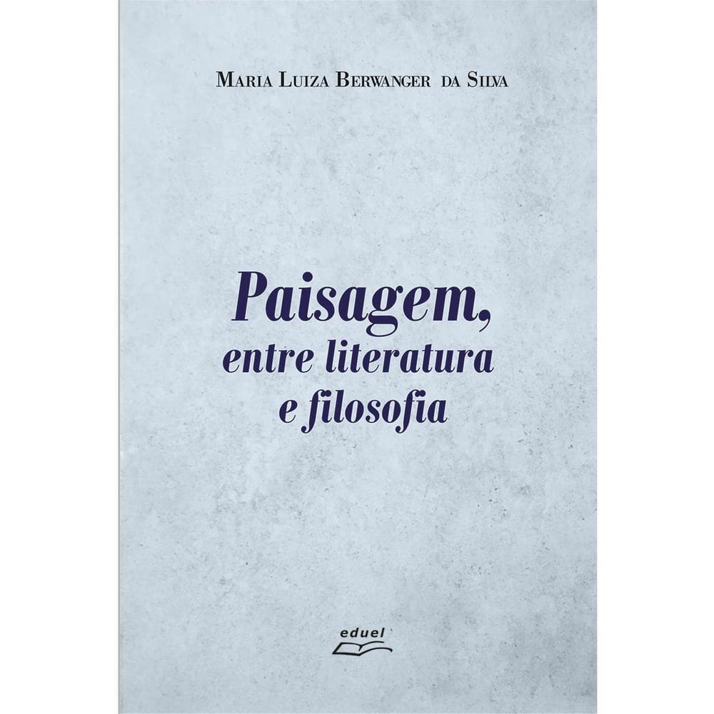 Livro Paisagem, Entre Literatura E Filosofia