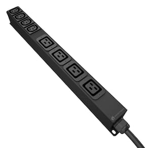 Pdu 28A C/ 8 Tomadas Iec320 4Xc13 10A/4Xc19 16A -S/ Plugue