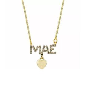 Colar Mãe Eterno Amor Folheado a Ouro 18k