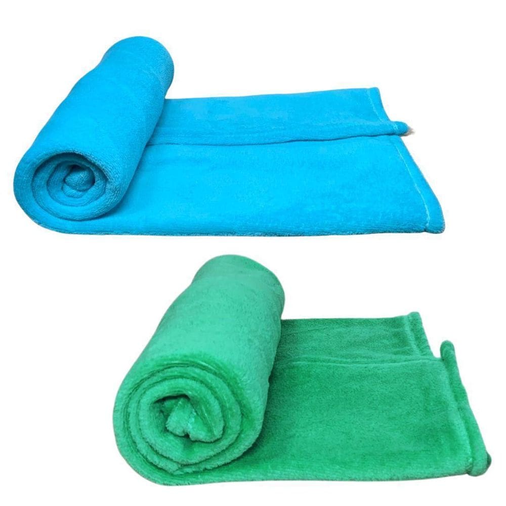 Kit 2 Mantas Pet Cor Azul E Verde